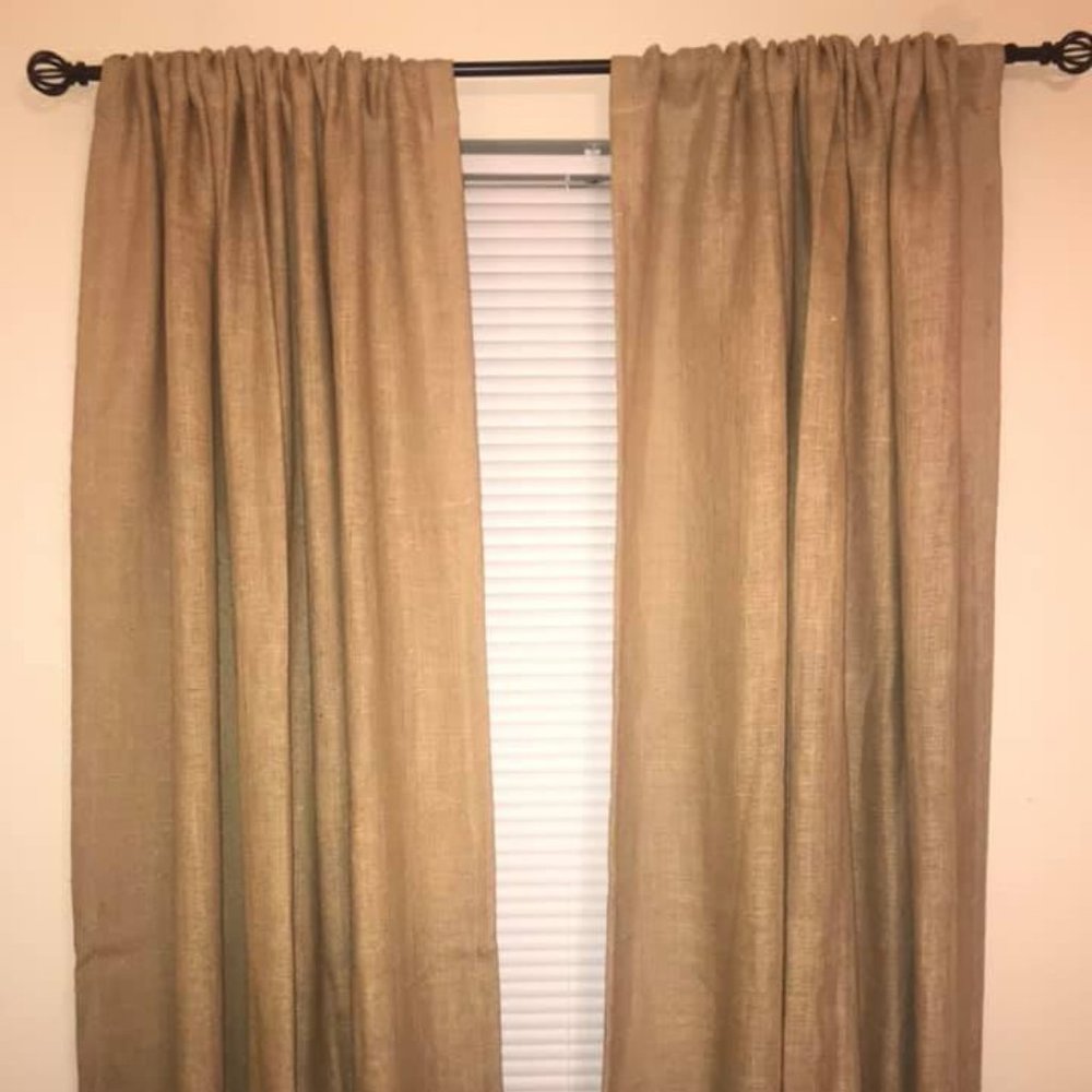 Burlap Curtains